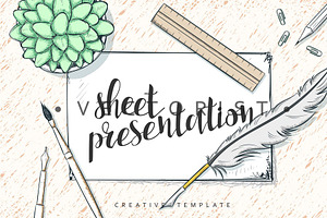 Mockup design concept in sketch