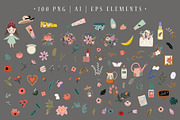 Beauty Branding Kit, an Animal Illustration by NassyArt (Thumbnail 2 of 11)