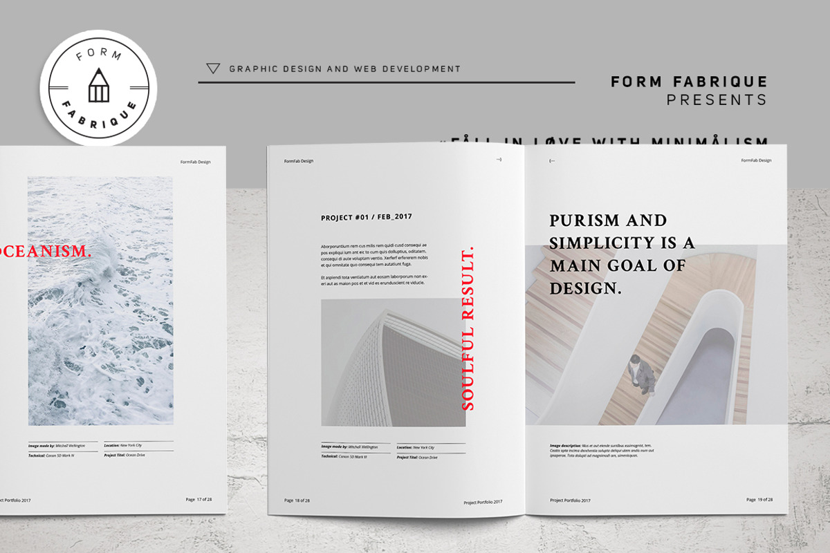 Crimson Project Portfolio, a Brochure Template by Form Fabrique (Photo 8 of 17)