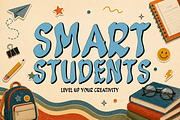 Sunday Retro - Groovy School Font, a Handwritten Font by KiddoGlyphs Studio (Thumbnail 3 of 5)