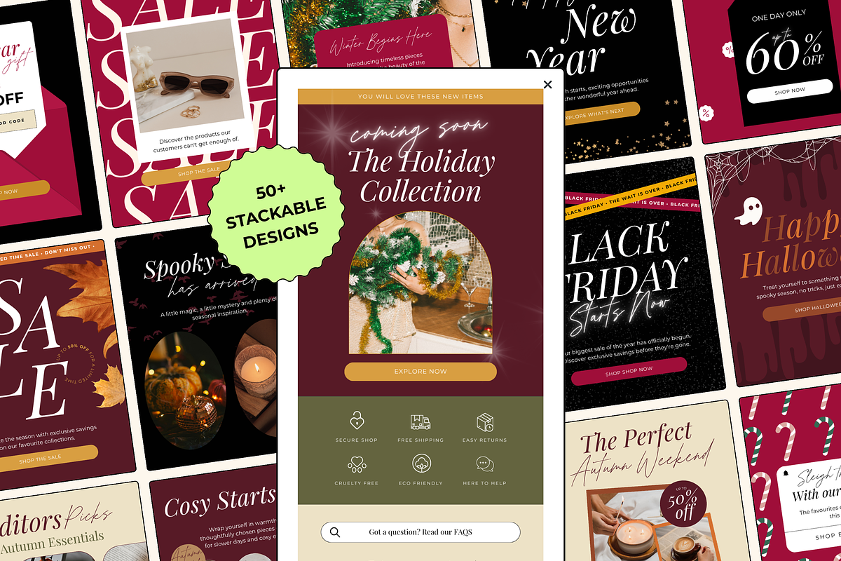 Seasonal Email Campaign Template Kit, an Email Template by The Pixel Palace (Photo 1 of 8)