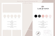 Brand Board Template: Claire&Fashion, a Presentation Template by amber&ink (Thumbnail 2 of 5)