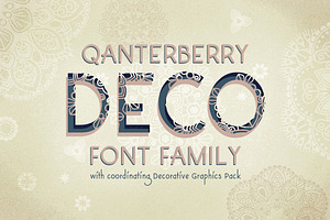 Mandala And Font Family-Qanterberry