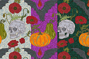 Gothic Harvest Garden Pattern, a Pattern Graphic by NayaChu (Thumbnail 8 of 9)