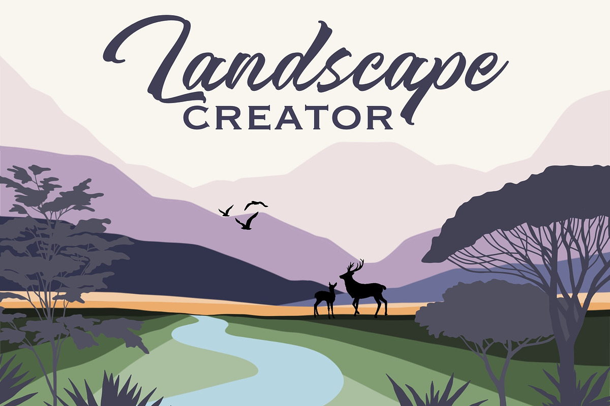 Landscape Creator, an Animal Illustration by Alina Sh (Photo 1 of 12)