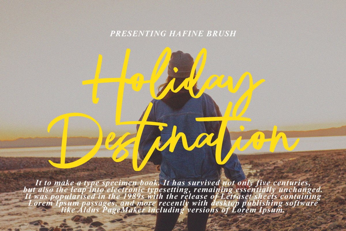 Hafine - Casual Brush, a Handwritten Font by tebaltipislab (Photo 5 of 10)
