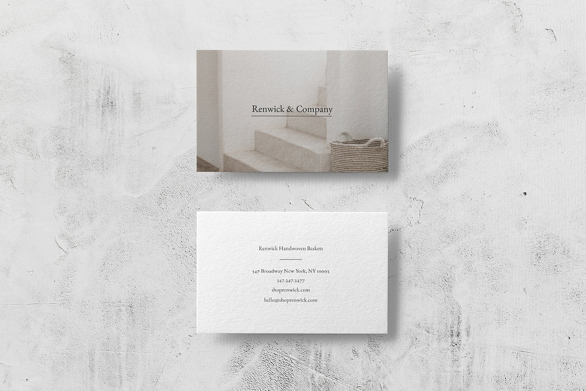 Renwick Business Card Template, a Business Card Template by The Denizen Co. (Photo 2 of 3)