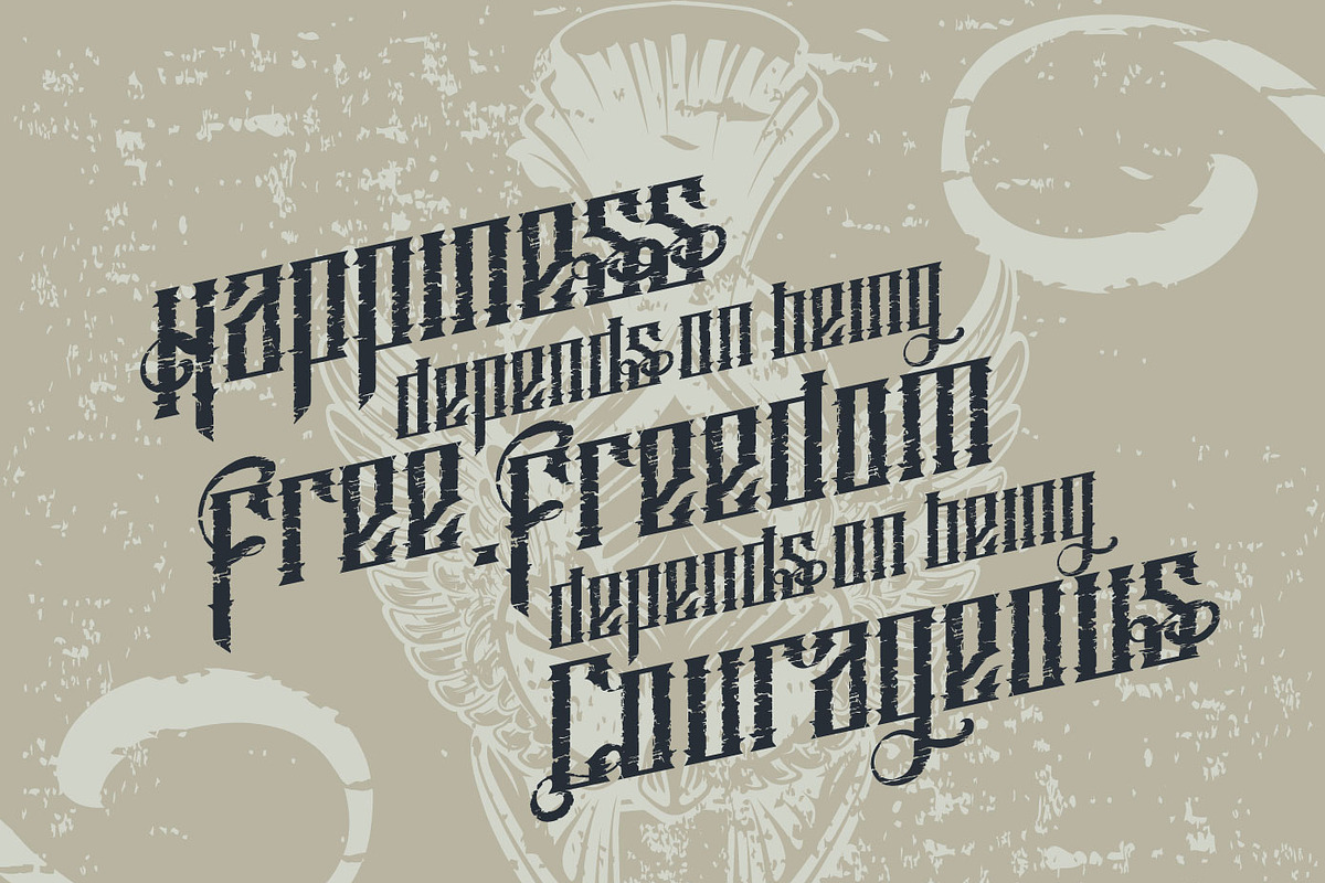 Mughals Font Family preview 5