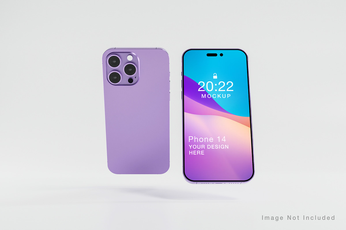 iPhone 14 Concept Mock-up Pack, an iPhone Mockup by Zero_std (Photo 15 of 15)