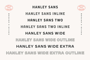 Hanley Sans Pro