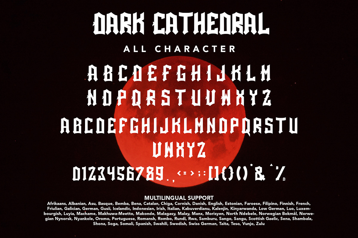 DarkCathedral - Blackletter Display, a Blackletter Font by AQR Studio (Photo 5 of 9)
