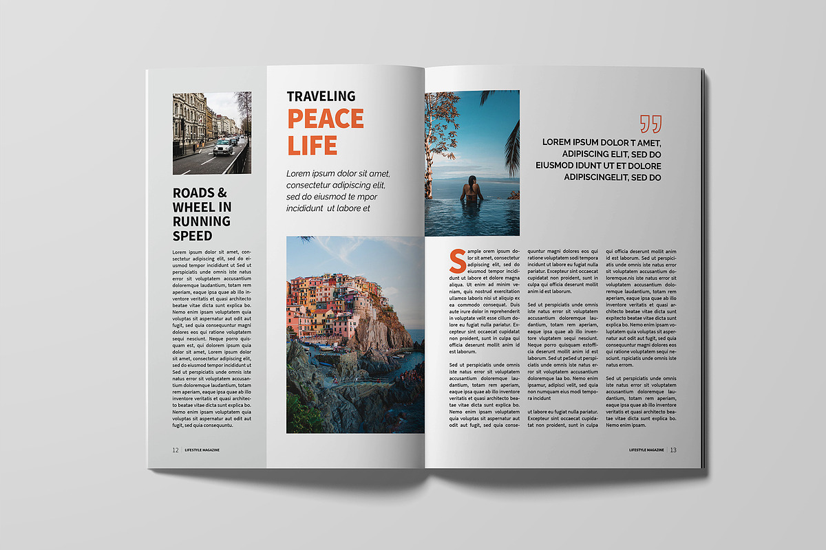 Lifestyle Magazine Template, a Magazine Template by xtratimebd (Photo 3 of 9)