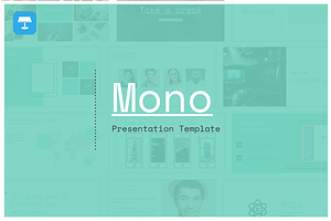 Mono Keynote Template - 25% off