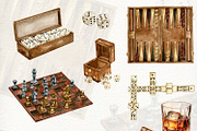 Men's Aesthetics watercolor clipart, an Object Illustration by CrystalinaShop (Thumbnail 3 of 7)