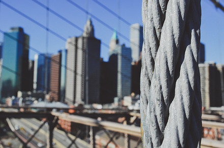 New york  brooklyn bridge 02 stock photo containing new york and skyline, an Architecture Photo by PhotoMarket