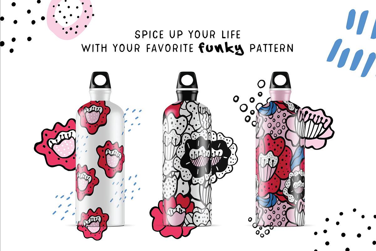 Funky Florals, a Pattern Graphic by Suphansa (Photo 4 of 10)
