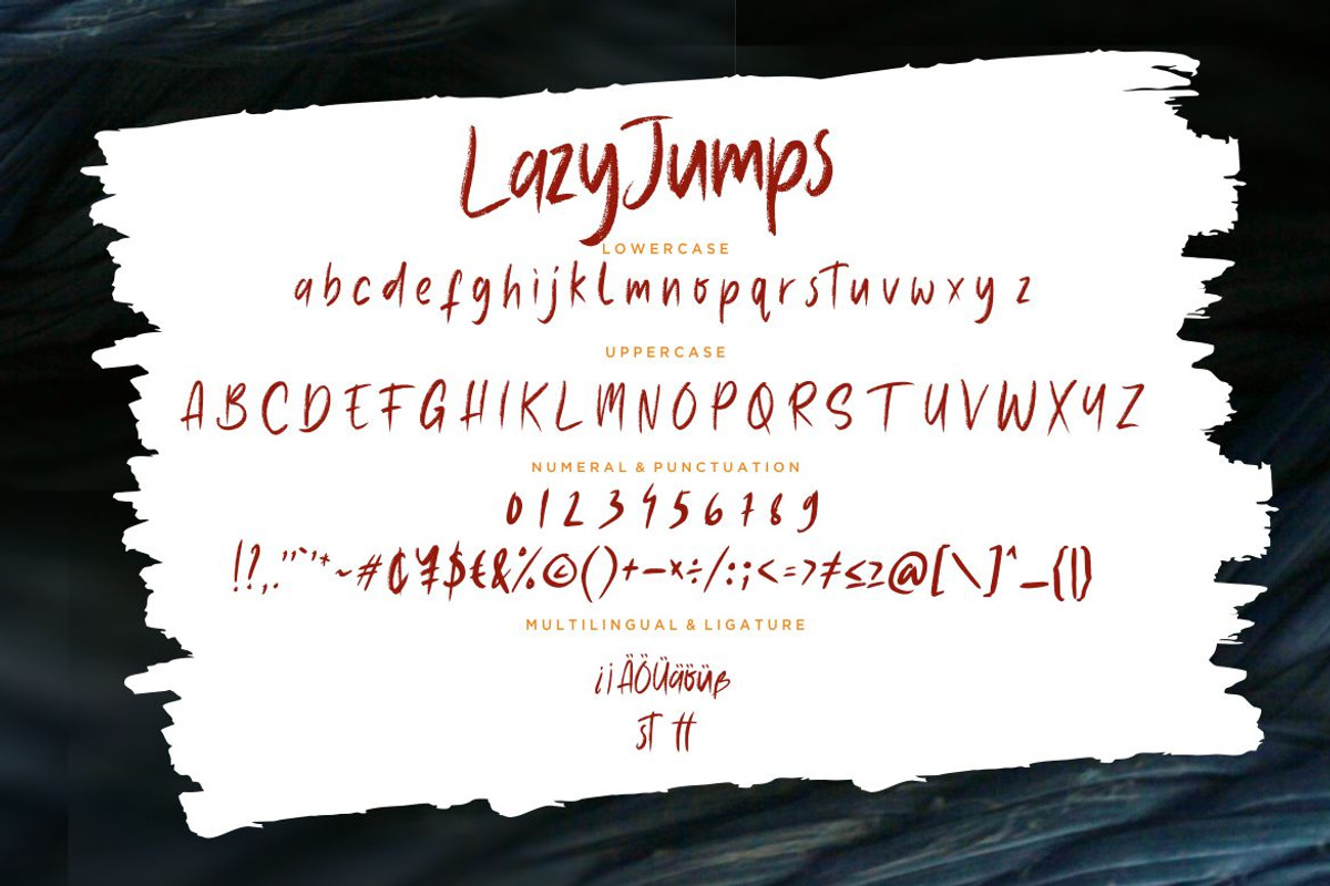 Lazy Jumps Sans Business Font preview 7