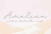 SALE! Amalina Monoline Font, a Script Font by Subectype Studio (Thumbnail 1 of 12)