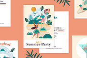 Tropical illustration & Graphics, a Card Template by Craftrick (Thumbnail 5 of 8)