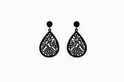 Leaf Earring Silhouette Bundle, an Object Graphic by jahid234 (Thumbnail 8 of 13)