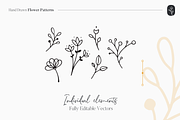 Hand Drawn Flower Patterns, a Pattern Graphic by SL Studio (Thumbnail 8 of 9)