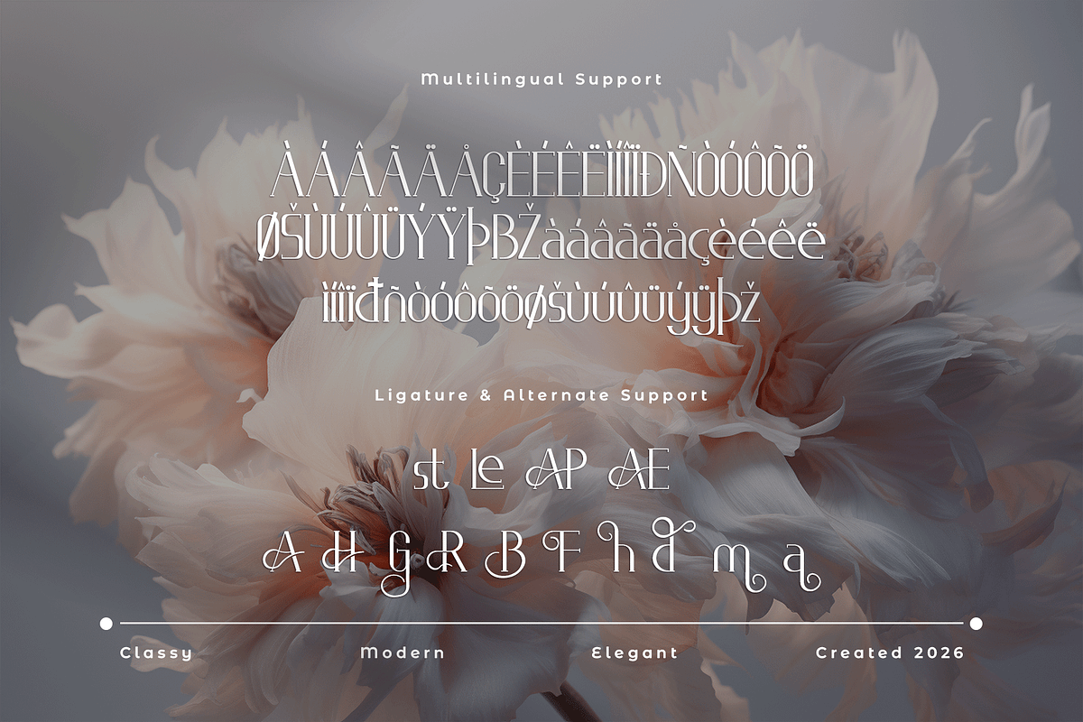 Lyodra - Modern Luxury Serif Font, a Serif Font by overlaytemplates (Photo 5 of 5)