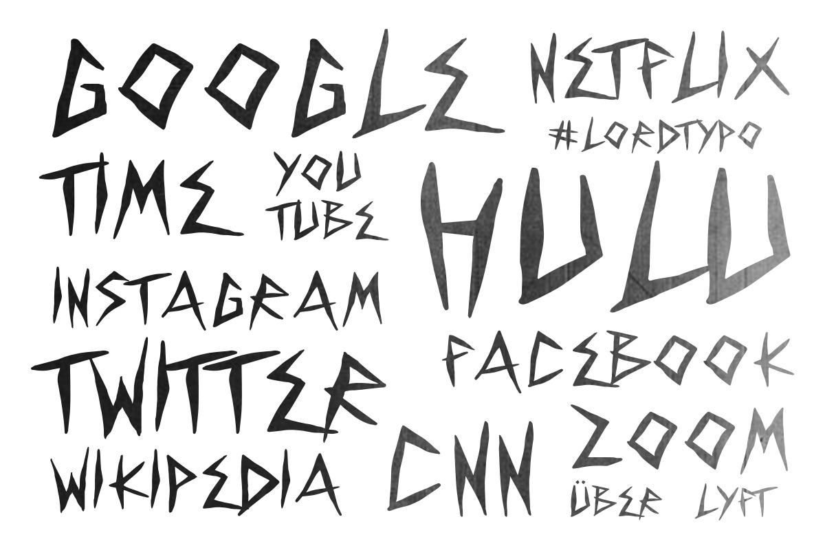 ÜBER — Punk Rock Display Font, a Sans Serif Font by Mikey Weeks (Photo 4 of 7)
