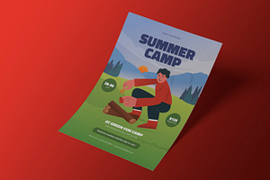 Summer Camp Flyer Set