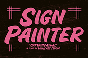 Captain Casual - A Sign Painter Font, a Font by Wingsart Studio (Thumbnail 8 of 15)