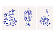 Dolce Vita, summer set + backgrounds, a Decorative Illustration by Good Studio (Thumbnail 5 of 28)