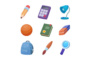 School items. Books students, an Object Illustration by Onyx