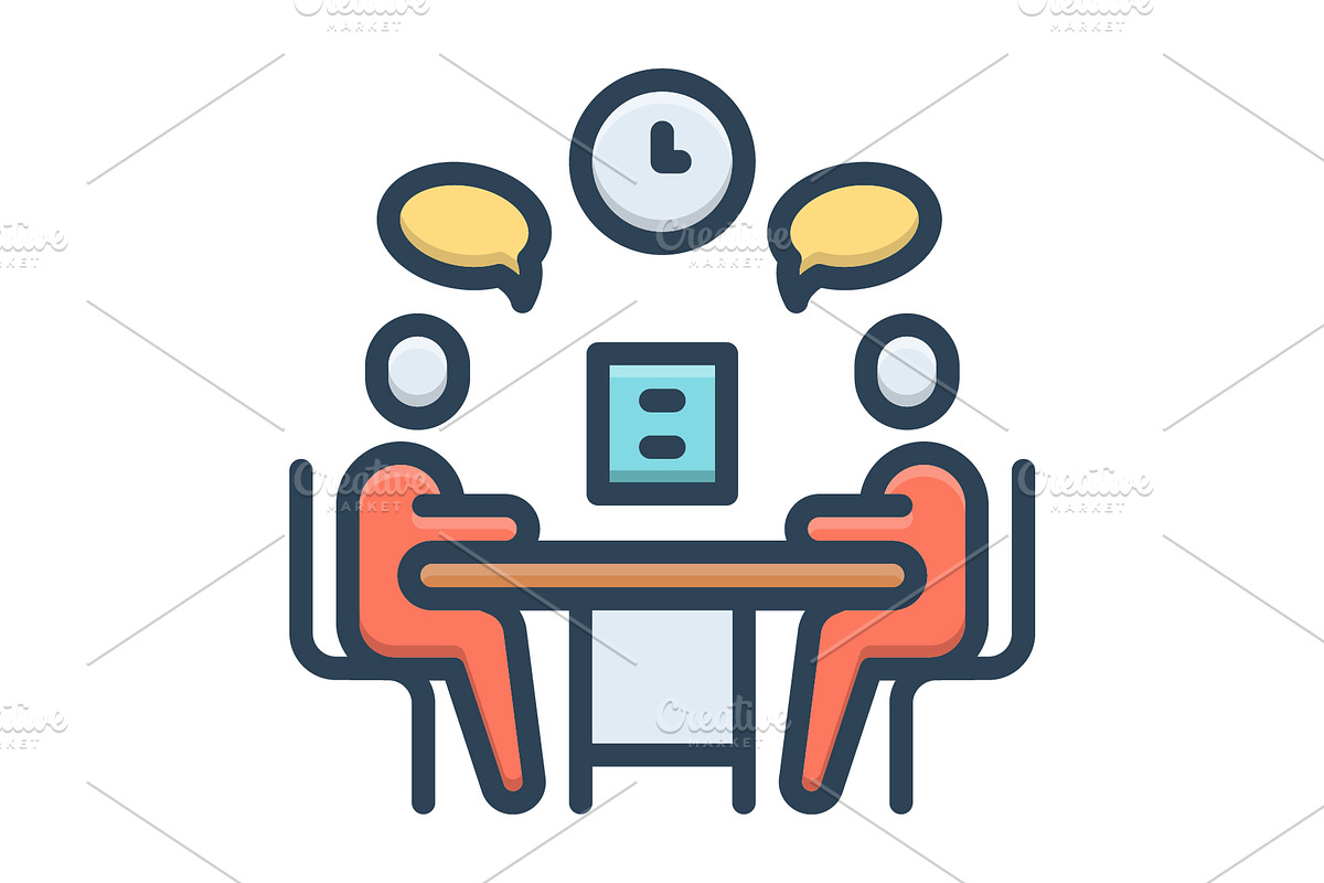 Meet meeting color icon, a Duotone Icon by Creative priyanka