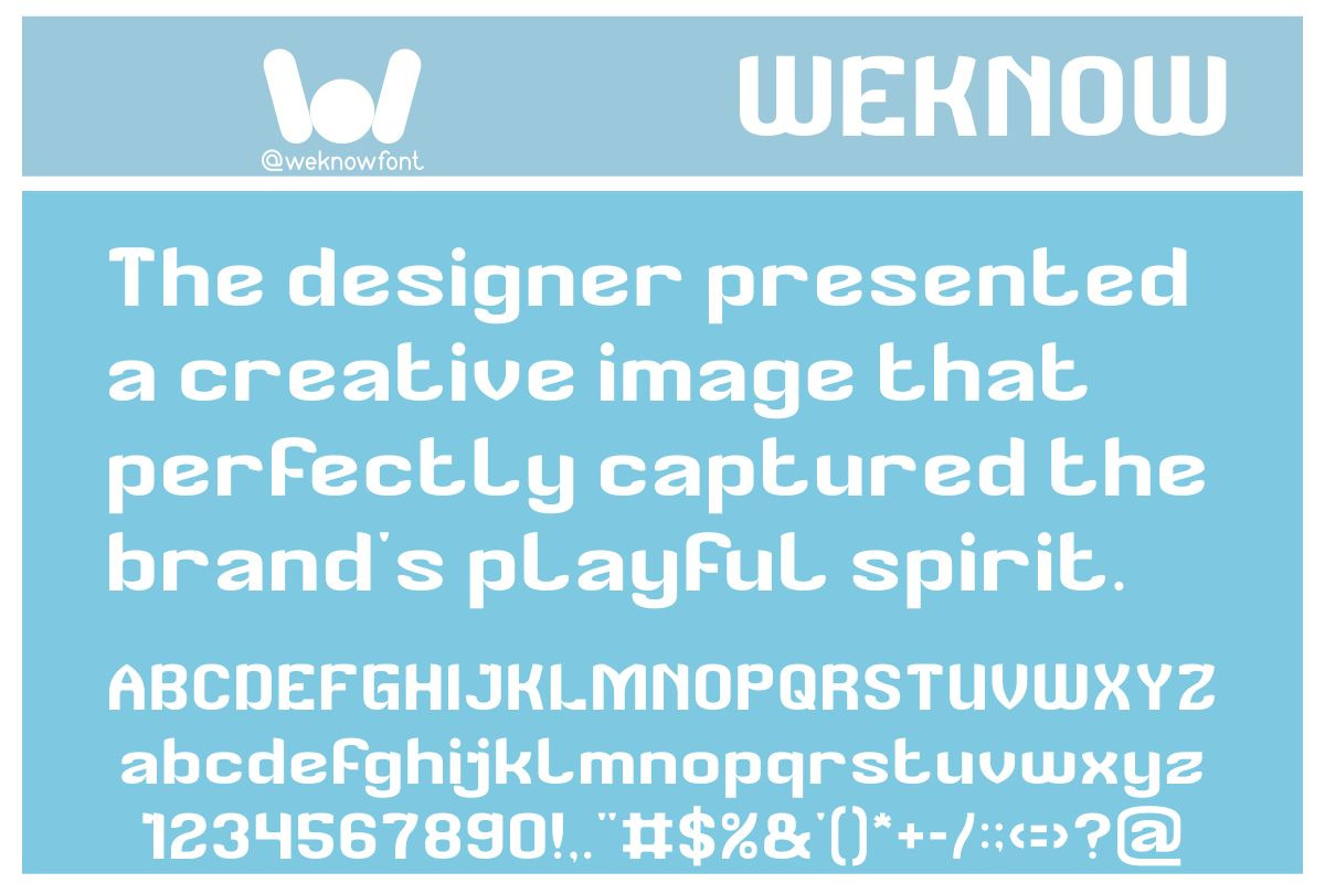 Creative Image font, a Sans Serif Font by weknow (Photo 5 of 8)