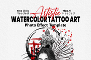 Artistic Watercolor Tattoo Art, an Action Add-On by MRI STUDIO (Thumbnail 26 of 28)