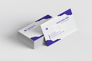 Minimalist Corporate Business Card, a Business Card Template by Artnivora.Std