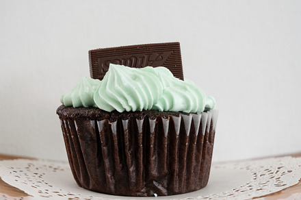 Mint Chocolate Cupcake, a Background Photo by Clinton Weaver