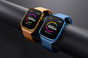 Smart Watch Mockup, a Wearable Device Mockup by Artlogs (Thumbnail 1 of 4)
