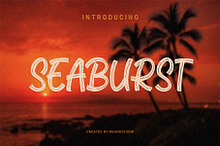 Seaburst – Brush Display Font