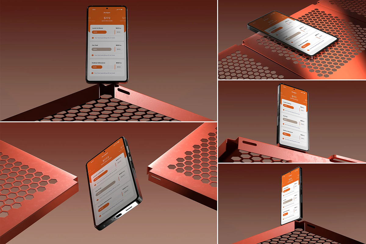 Samsung Galaxy S24 Mockup Pack, an Android Mockup by Brand Earth (Photo 1 of 6)