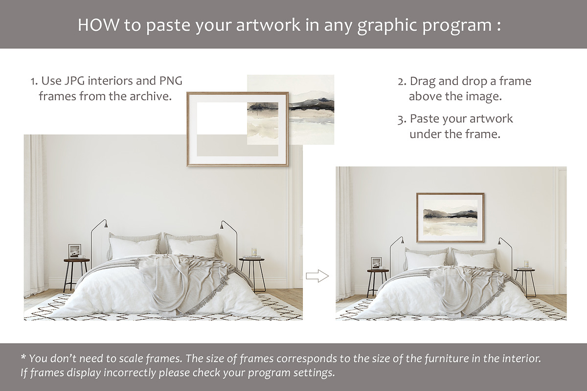 NEW-YORK APARTMENT Wall&Frame Mockup, a Print Template by MyHomeMockups (Photo 11 of 11)