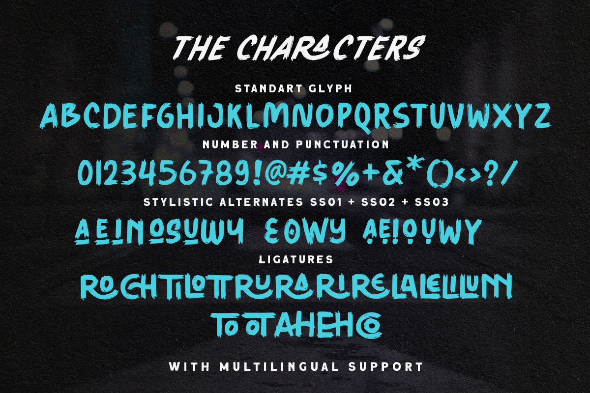 Winstreak - Brush Font preview 7