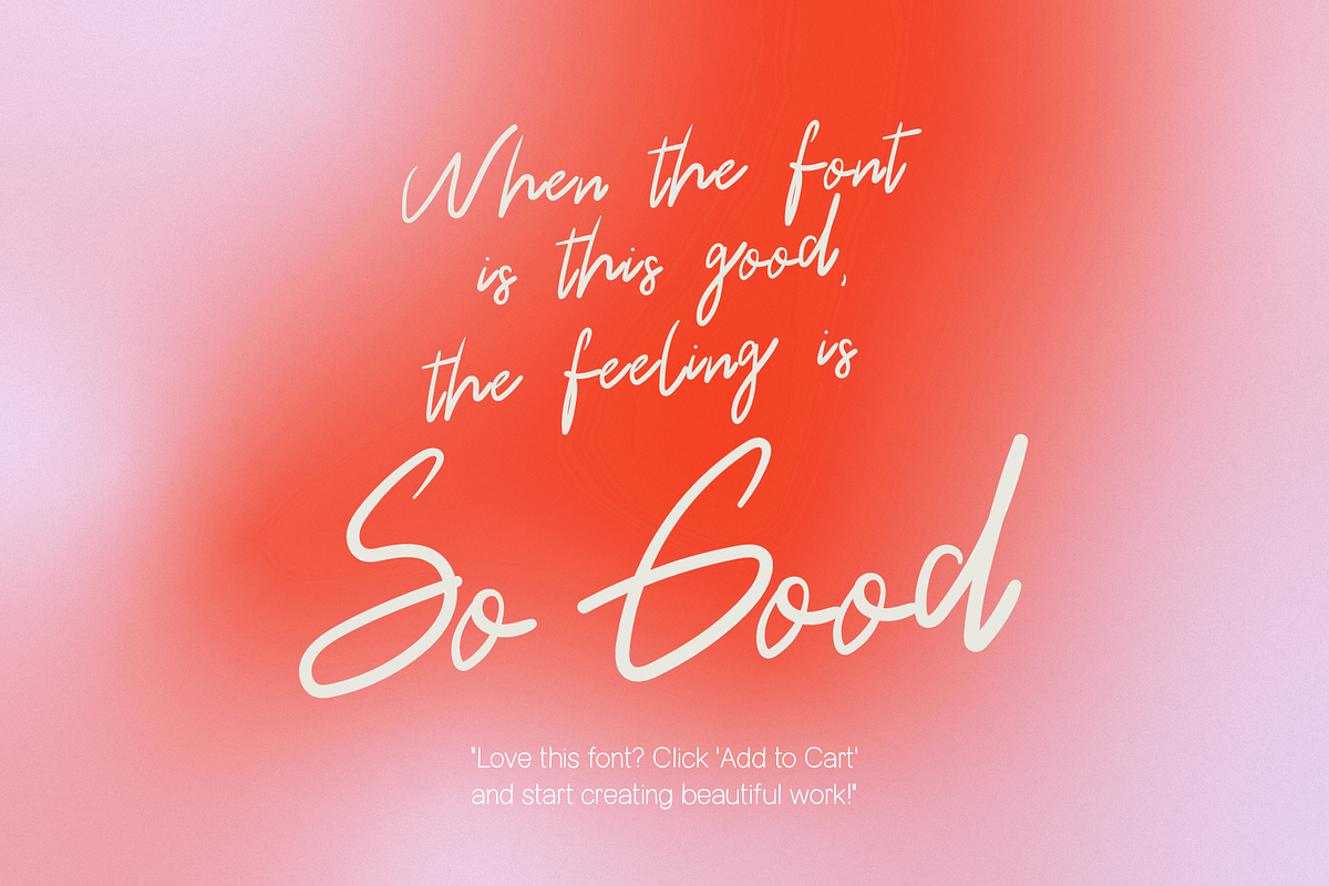So Good Handwritten Font Duo, a Handwritten Font by Waris Studio (Photo 2 of 7)