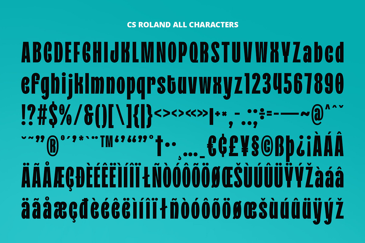 CS Roland – Bold Font, a Sans Serif Font by Craft Supply Co. (Photo 8 of 8)