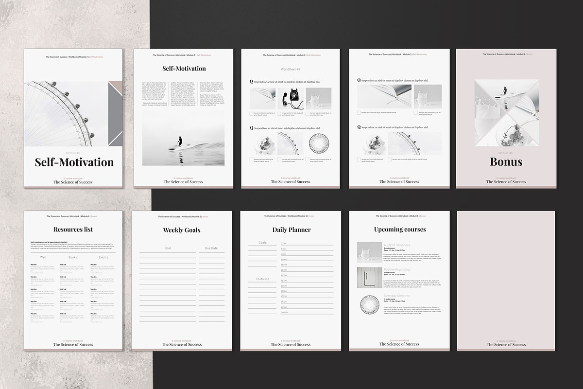 E-course Workbook InDesign Template, a Magazine Template by 3.14&Co (Photo 12 of 12)