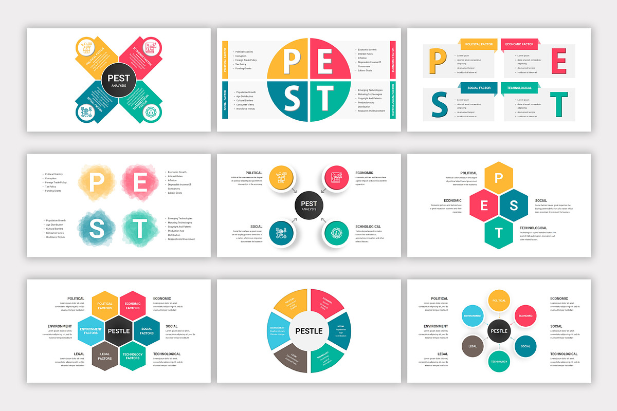 PESTLE Analysis Google Slides, a Presentation Template by SlideOne (Photo 4 of 7)