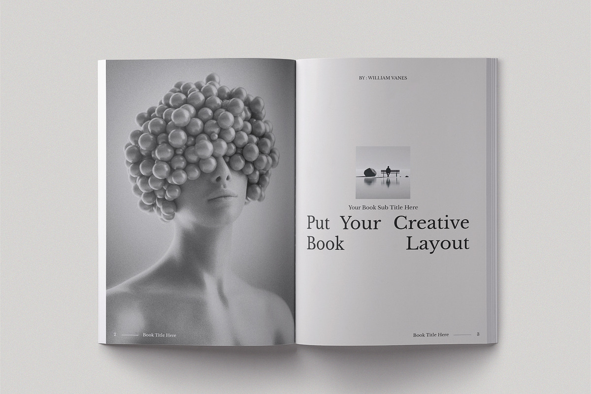 Book Title Layout Design Template, a Brochure Template by TemplateFolio-Shop (Photo 4 of 19)
