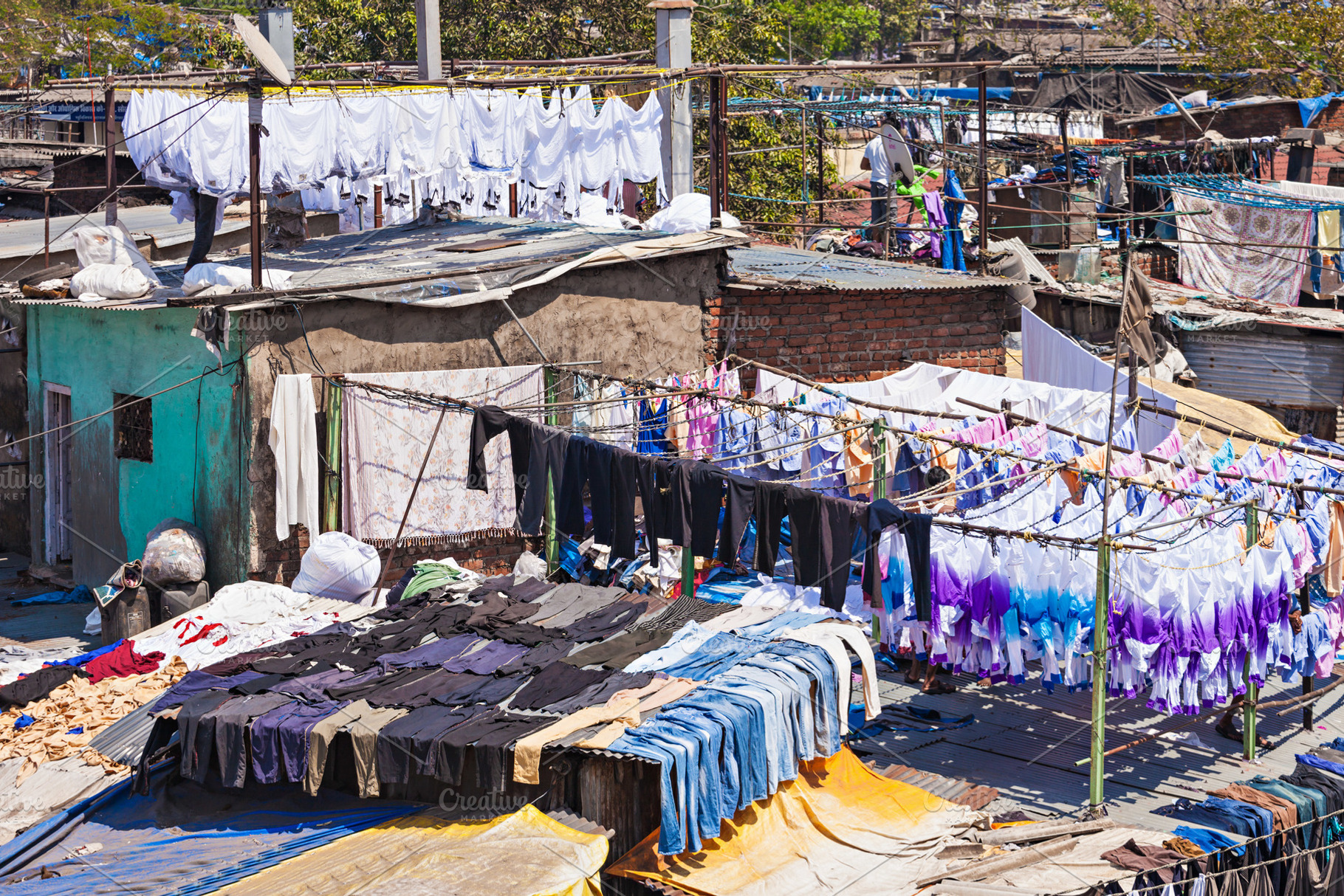 Dhobi Ghat, Mumbai, a Photo by saiko3p