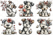Whimsical Silver Spring Dog Clipart, an Illustration by Black Bird Studio (Thumbnail 4 of 5)
