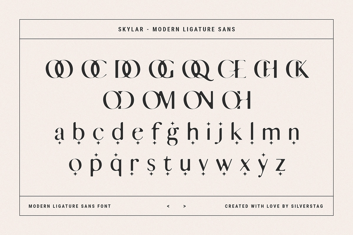 skylar - modern ligature sans font, a Sans Serif Font by SilverStag Type Foundry (Photo 17 of 18)