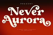 Never Aurora, a Serif Font by zaaintype (Thumbnail 1 of 11)